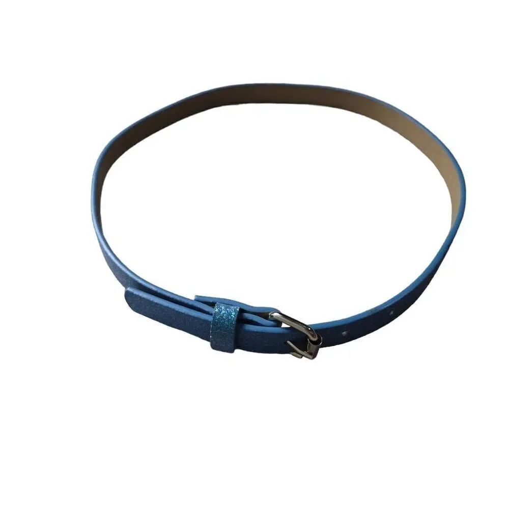 Girls blue sparkle belt 29"